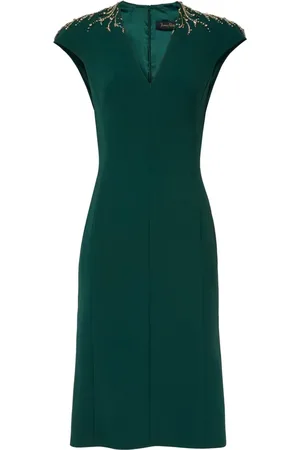Jenny Packham Ardila Midikleid mit Kristallen