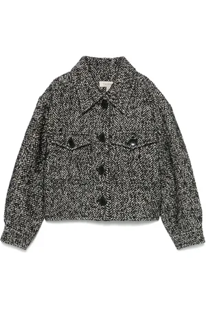 Twin-Set Jacke mit Fischgrätenmuster