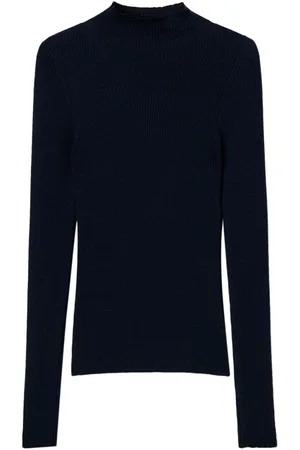 Twin-Set Nahtloser Pullover mit Stehkragen