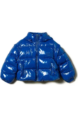 Twin-Set Gefütterte Jacke mit Logo-Stickerei