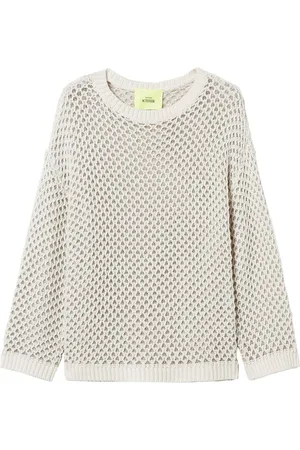 Twin-Set Lochstrick-Pullover mit Lurex-Detail