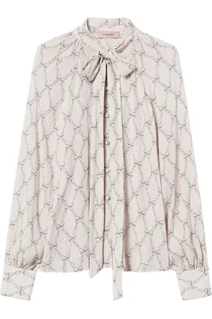 Twin-Set Bluse mit grafischem Print
