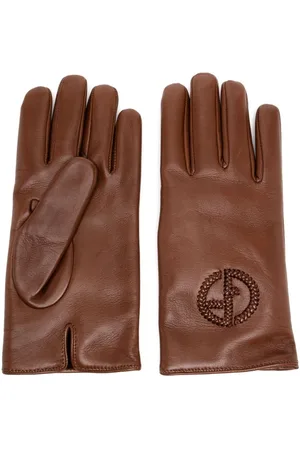 Giorgio Armani Handschuhe mit geflochtenem Logo
