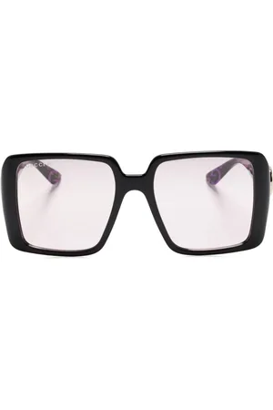 Gucci Sonnenbrille mit eckigem Gestell