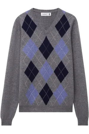 PRINGLE OF SCOTLAND Kaschmirpullover mit Argyle-Muster