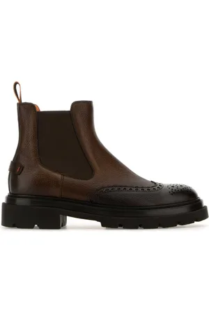 santoni Chelsea-Boots mit Budapestermuster