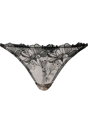Twin-Set Tüll-Tanga mit Stickerei