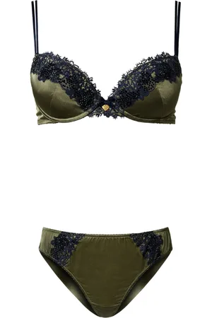 Twin-Set Push-up-BH und Slip aus Seide