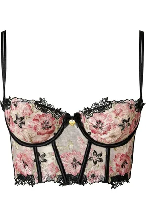 Twin-Set Besticktes Bustier aus Tüll