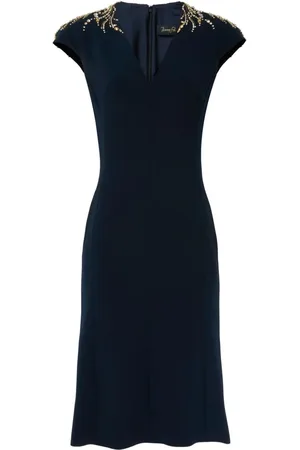 Jenny Packham Ardila Midikleid mit Kristallen