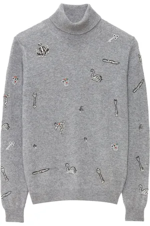 Msgm Verzierter Pullover mit Stehkragen