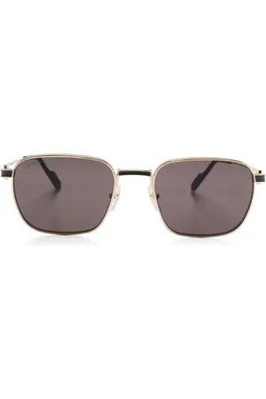 Cartier Sonnenbrille mit eckigem Gestell