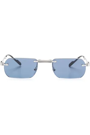 Cartier Sonnenbrille mit eckigem Gestell