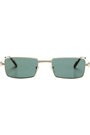 Cartier Sonnenbrille mit eckigem Gestell