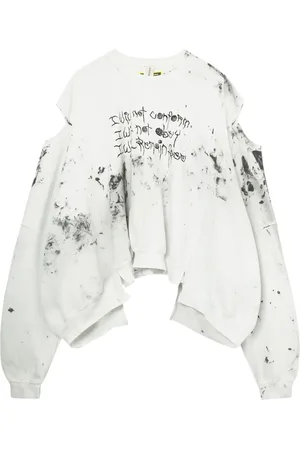 WESTFALL Sweatshirt in Distressed-Optik