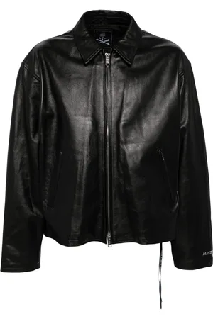 MASTERMIND Lederjacke mit Reißverschluss
