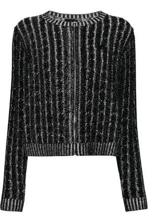 AGNÈS B. Cardigan mit Logo-Applikation