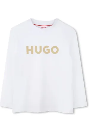 HUGO BOSS Langarmshirt mit Logo-Print