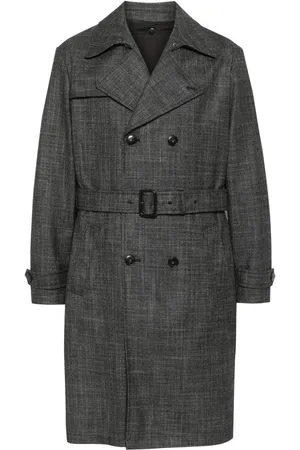CANALI Melierter Trenchcoat