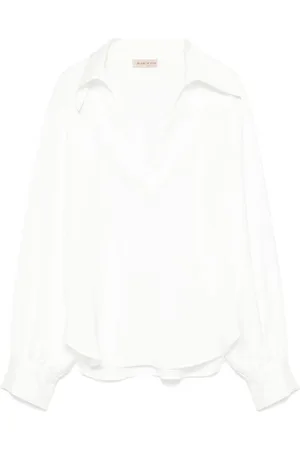 BLANCA Bluse mit Seersucker-Struktur