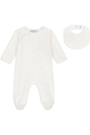 Emporio Armani Strampler-Set mit Logo-Print