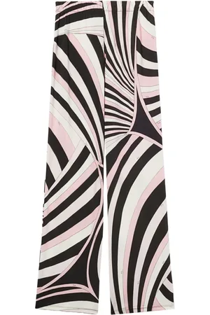 Puccini Straight-Leg-Hose mit Iride-Print