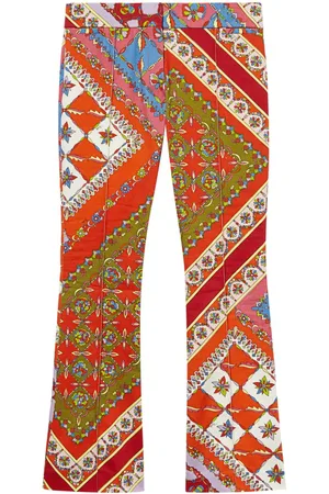 Puccini Ausgestellte Hose mit Festa-Print