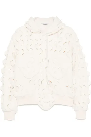 JUNTAE KIM Laserbearbeiteter Fleece-Hoodie