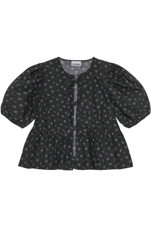 Ganni Bluse mit Schößchen