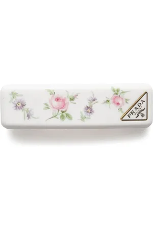 Prada Haarspange mit Blumen-Print
