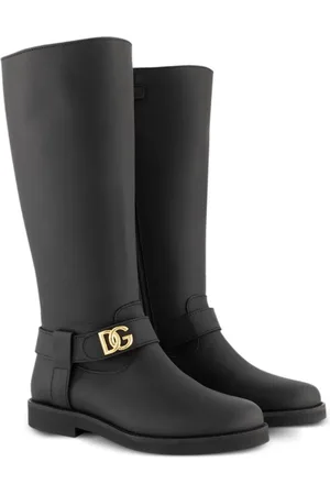Dolce & Gabbana Stiefel mit Logo-Schild