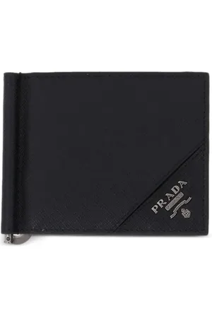 Prada Portemonnaie mit Logo-Schild