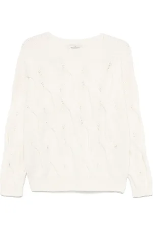 BRUNO MANETTI Pullover mit Zopfmuster