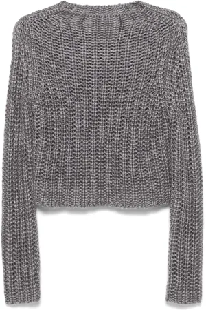 FORTE FORTE Pullover mit Lochstrickmuster