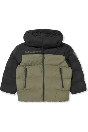 Emporio Armani Kapuzenjacke mit Logo-Patch