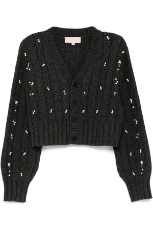 BAPY Cardigan mit Kunstperlen