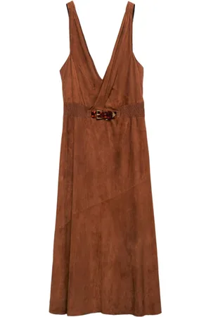 Prada Midikleid aus Wildleder