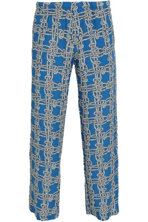AMIR SLAMA Hose mit grafischem Print