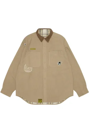A Bathing Ape Hemd mit Logo-Stickerei