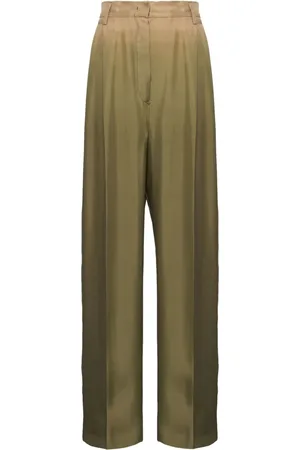 Prada Twill-Palazzohose mit Farbverlauf