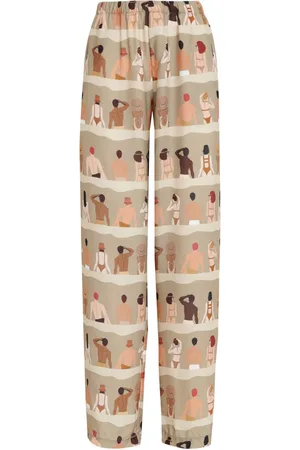 AMIR SLAMA Hose mit Schwimmer-Print