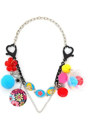 AMIR SLAMA Taschenkette mit Blumendetail