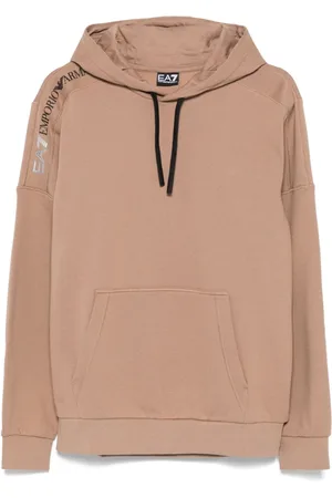 EA7 Hoodie mit gummiertem Logo