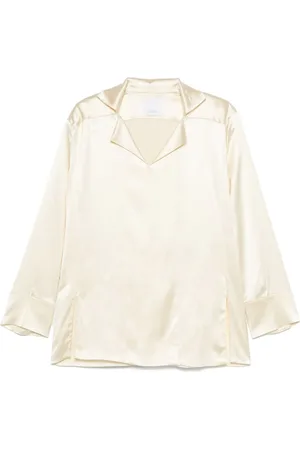 BEVZA Bluse mit Stehkragen