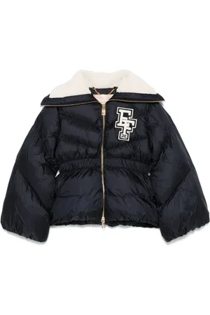 Elisabetta Franchi Gefütterte Jacke mit Logo-Patch