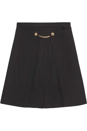 Ganni Klassischer Twill-Midirock