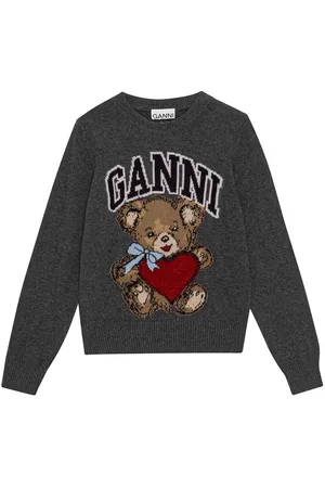 Ganni Pullover mit Logo-Stickerei