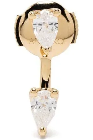 Anita 18kt Orbit Gelbgoldohrring mit Diamanten