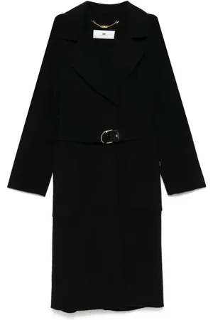 Elisabetta Franchi Mantel in Wickeloptik