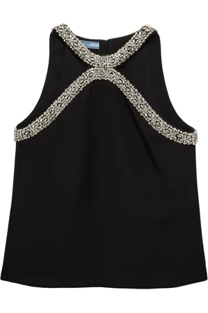 Prada Bluse mit Kristallen